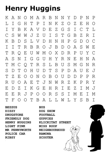 Henry Huggins Word Search