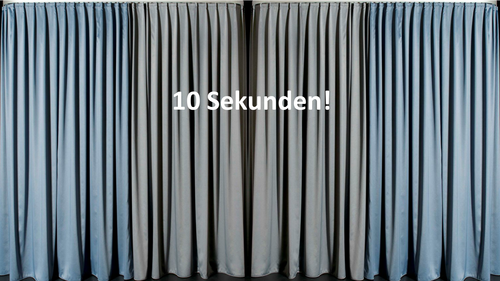 German numbers curtains!
