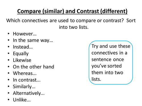 KS4: Comparing Poems