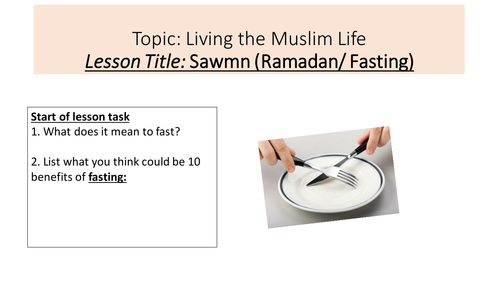 Sawmn, Ramadan, The history of the Night Power. Edexcel B Beliefs in Action  9-1 GCSE