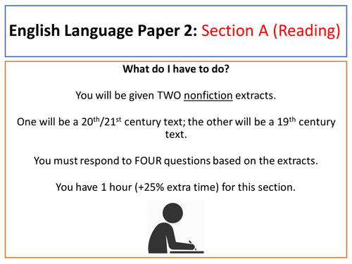 Aqa English Language Paper 2 Guidance Teaching Resources