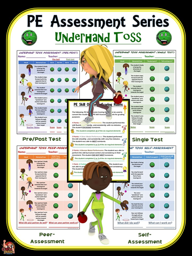 PE Assessment Series: Underhand Toss- 4 Versions