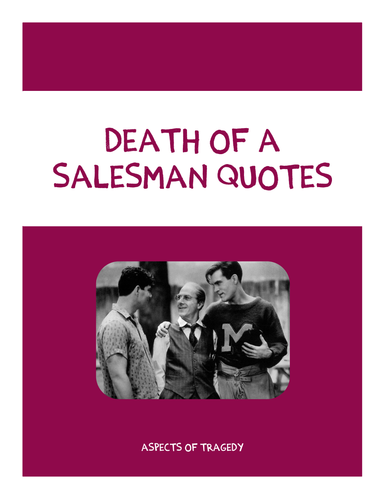 Death of a Salesman Quote Booklet