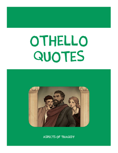 Othello Quotes Booklet