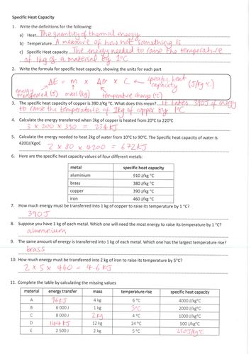 specific-heat-capacity-powerpoint-and-worksheet-aqa-gcse-2016-teaching-resources
