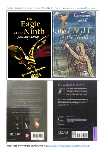 Rosemary Sutcliff - The Eagle of the Ninth -  7 sessions Guided Reading/Whole class activities