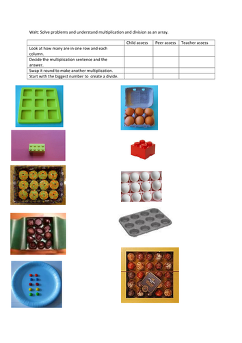 Year 2 Real life arrays