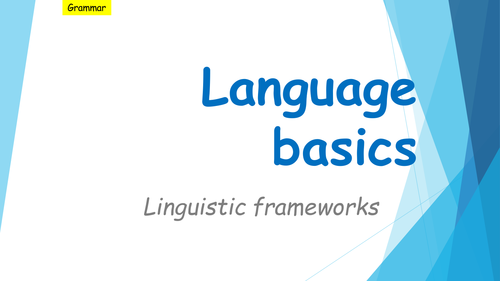 AS/A Level Language Study frameworks