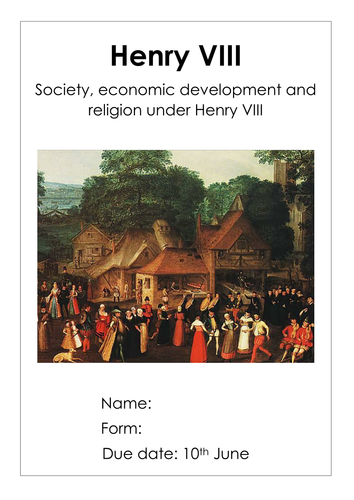 Society, economic development and religion under Henry VIII AQA 1C