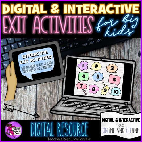 Digital Interactive Exit Activities