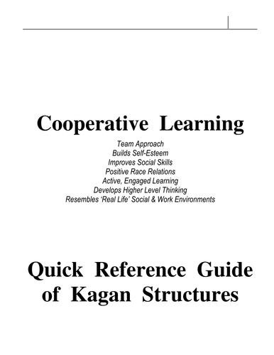 Complete Kagan Cooperative learning staff training and delivery materials