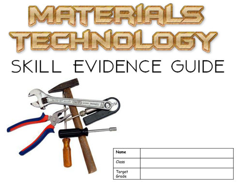 AQA Technical Award Unit 1 Skill Evidence Guide Materials Technology