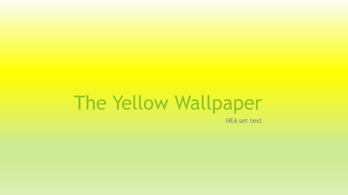 The Yellow Wallpaper - detailed key points, anlysis and critical questions