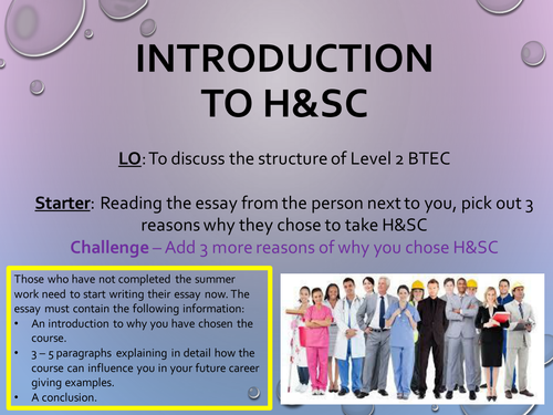 Level 2 Unit 1 BTEC - Life Stages