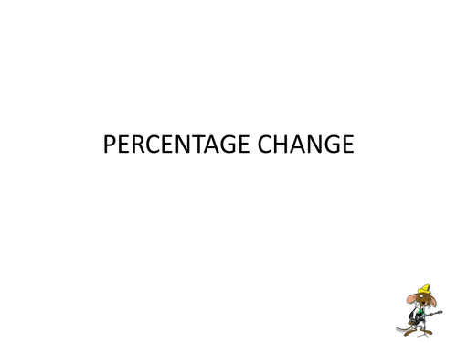 Percentage Change