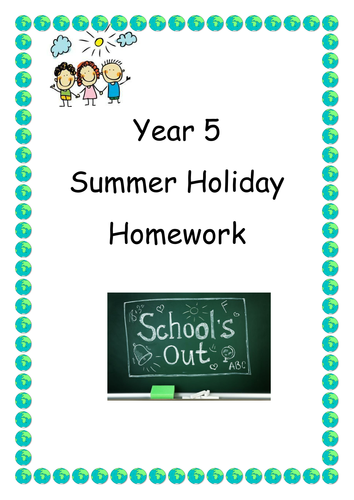 year 5 holiday homework pack