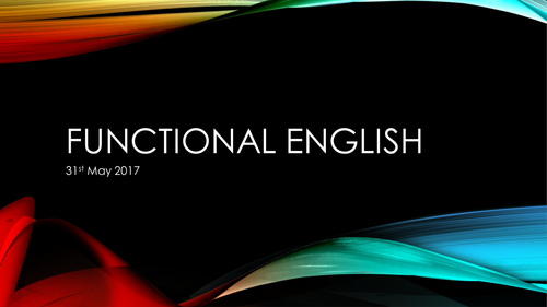 Intensive Functional Skills English Revision