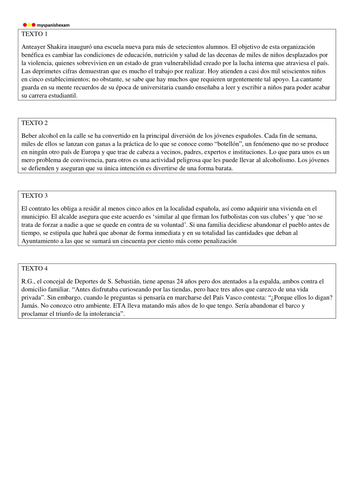 AQA A2 SPANISH TRANSLATION (SPANISH TO ENGLISH)