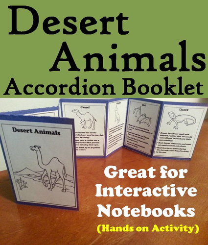 Desert Animals Accordion Booklet