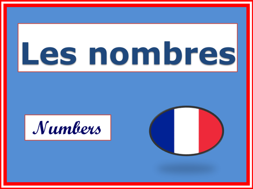 Les nombres - Numbers in French