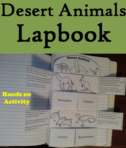 Desert Animals Lapbook