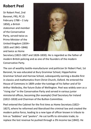 Robert Peel Handout