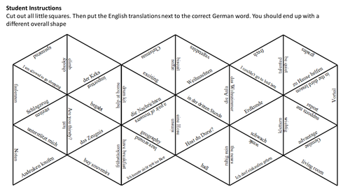 End of year 10 puzzle for Stimmt AQA GCSE