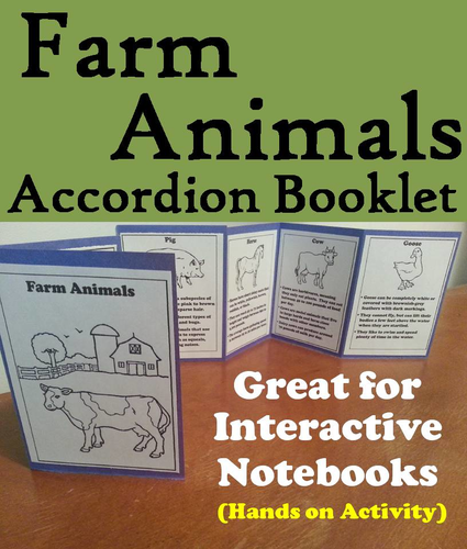 Farm Animals Accordion Booklet