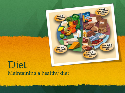 Power point on diet and taboo diet game