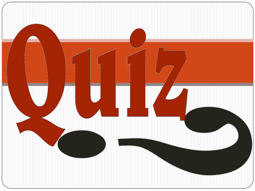 60 Question quiz, answers and answer sheet