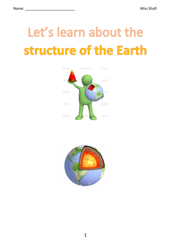 Earth's structure booklet