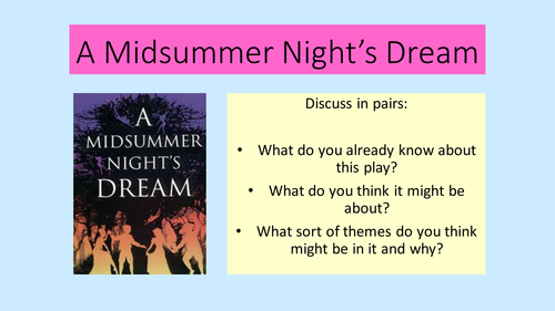 A Midsummer Night's Dream Full Unit