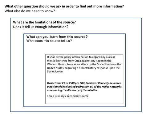 JFK Cuban Missile Crisis Source Analysis Activity