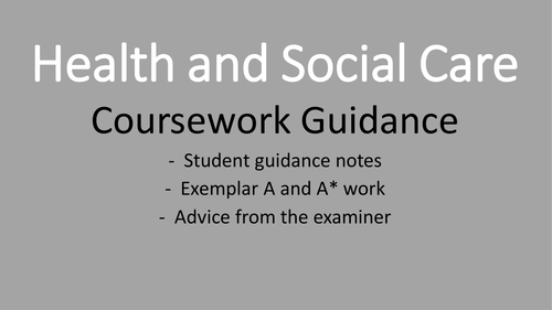 AQA Health and Social Care Unit 2 Guidance Powerpoint