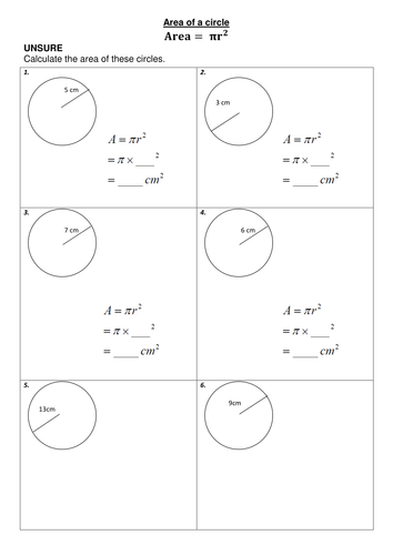 Area of a Circle