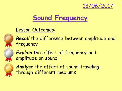 Frequency lesson