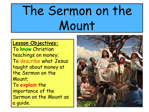 KS3 Charity- Christian Teachings, Sermon on the Mount