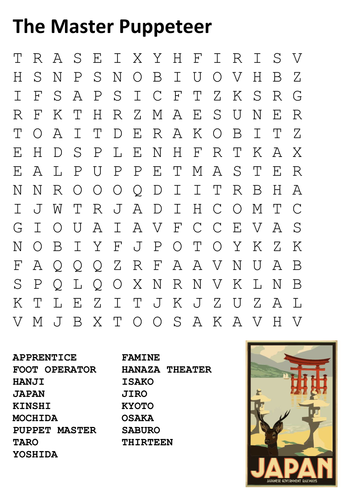 The Master Puppeteer Word Search