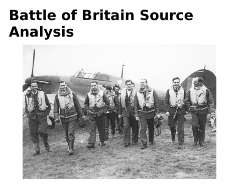 Battle of Britain Source Analysis Activity