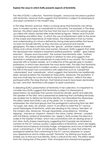 Femininity thesis picture