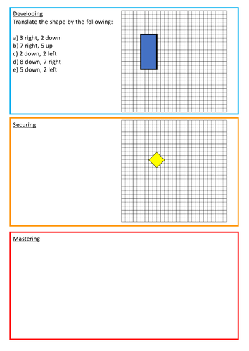 Translations Worksheet