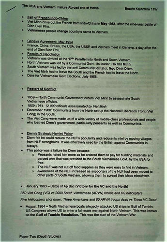 AQA GCSE History 1954-75 Vietnam War History Resources