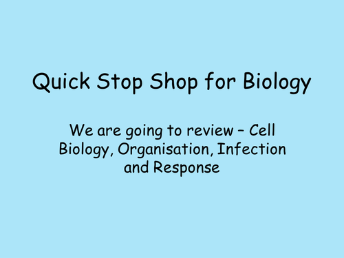 AQA 9-1 Trilogy Revision Powerpoint for Cell Biology, Organisation, Infection and Response