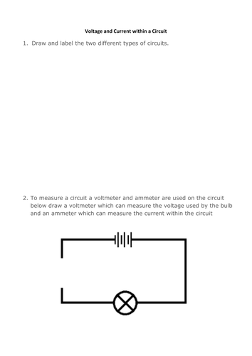 Parallel and Series Cirucits Voltage Current Rules