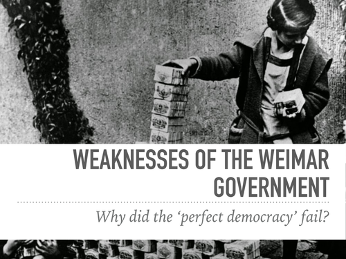 Weaknesses of the Weimar Government [PDF]