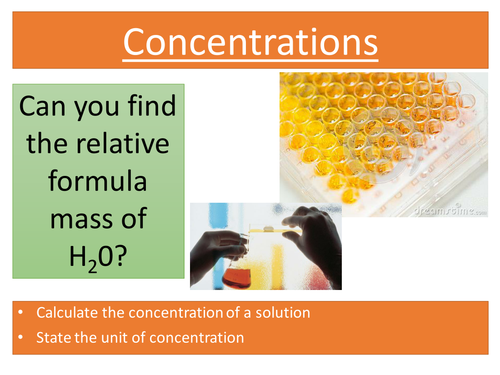 Concentrations AQA APPROPRIATE