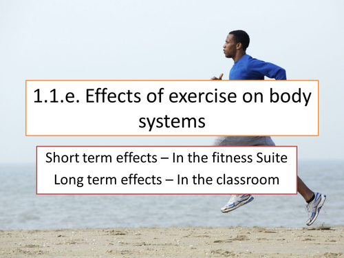 OCR GCSE PE Effects of exercise