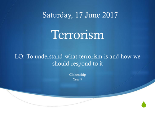 Terrorism: what is it and how to respond