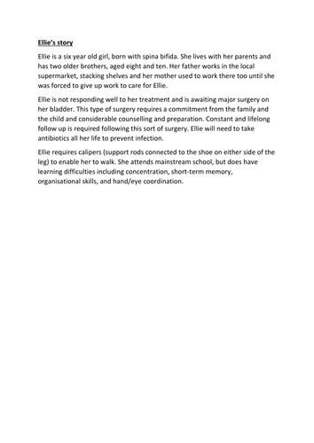 WJEC Child Development - disability