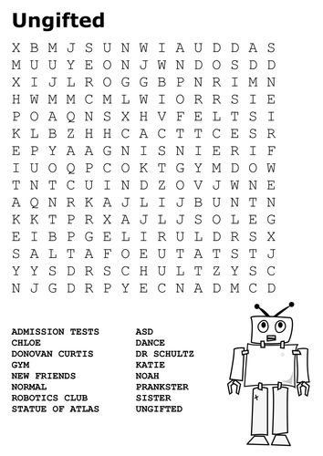 Ungifted Word Search